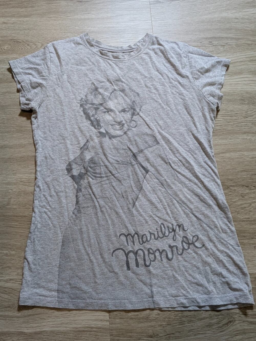 Y2K Fox Film Icons Marilyn Monroe Graphic T Shirt Womens XL Heather Gray Top
